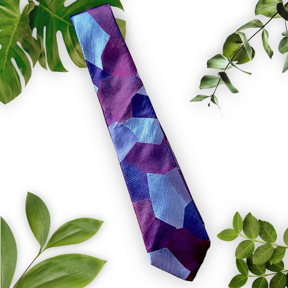 Lanvin Geometric Silk Tie